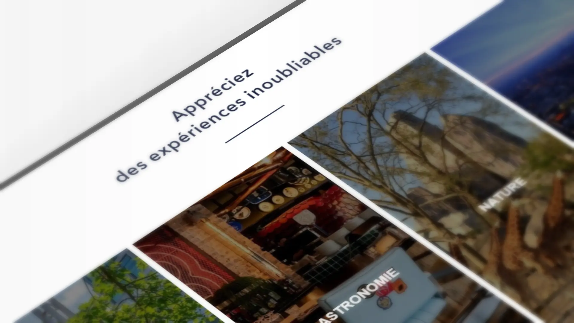 Présentation des expériences proposées sur le site Guestify